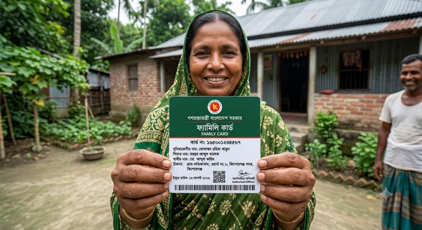 ১৬ আগস্ট শুরু ফ্যামিলি কার্ড প্রদান: ৪ বছরে আওতায় আসছে ১ কোটি ৬০ লাখ পরিবার